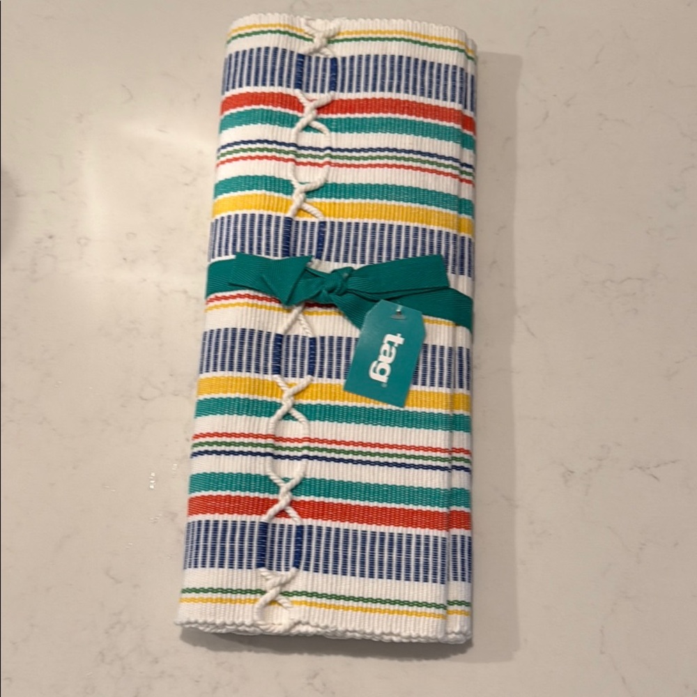 Tag Multicolor Striped Table Runner